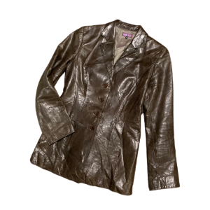 CORINNE SARRUT leather blazer